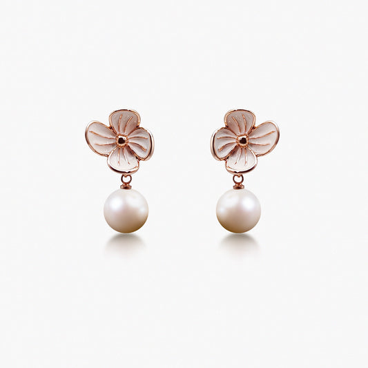 Pearly Petals Earrings